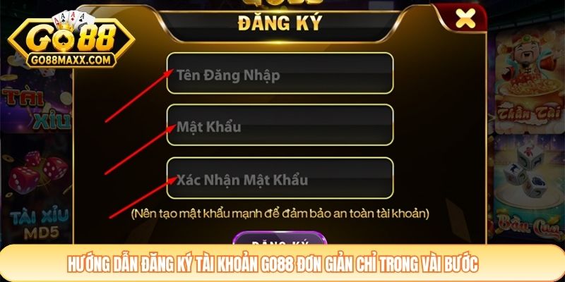 Hướng dẫn đăng ký tài khoản GO88 đơn giản chỉ trong vài bước